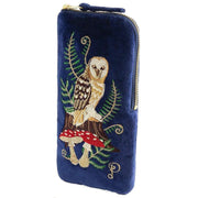 powder-woodland-owl-velvet-sunglasses-pouch---navy-34477413