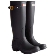 Hunter Original Tall Leopard Backstrap Wellington Boots - Svart/Beige