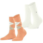 Burlington Everyday Mix 2-pack strumpor - Peach Orange