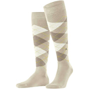 Burlington Manchester Knähöga strumpor - Gravel Beige