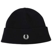 Fred Perry Classic Merino Wool Beanie - Svart/Snövit
