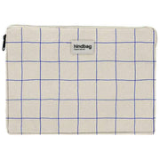 Hindbag Ava Small 13-tums Laptop-fodral - Off White/Blue Check