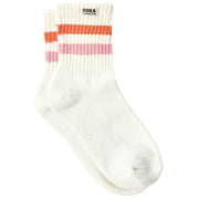 Roka Windsor Stripe Crew Socks - Mandarin/Rosa