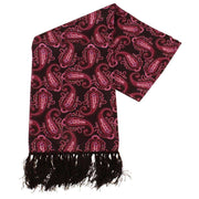 Knightsbridge Neckwear Paisley Aviator Silk Scarf - Purple