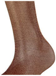 Falke Glitter 30 Denier Knähöga strumpor - Barolo/Guld