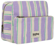 Hindbag Alix Extra Large Necessär - Grön/Parma Stripes