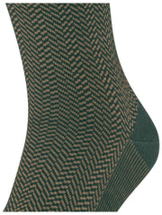 Falke Airport Herringstripe Socks - Hunter Green