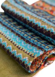 Powder Fair Isle Cozy Scarf - Teal Mix