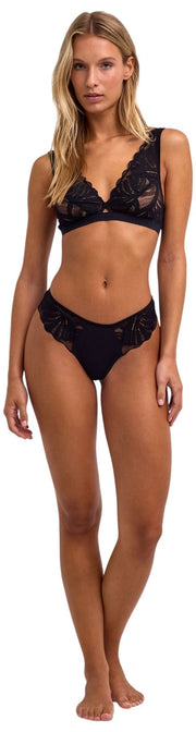 Falke Delicate Touch Thong - Svart
