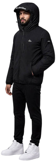 Helvetica Mountain Pioneers Eyeblock Hooded Windbreaker Jacka - Svart