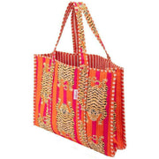 elie-beaumont-serendipity-cotton-quilted-tote-bag---tibetan-tiger-pinkorange-34301043