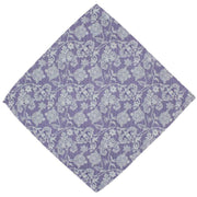 Michelsons of London Sprawling Floral Polyester Tie and Pocket Square Set - Lilac