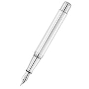 Waldmann Pens Commander 23 Steel Nib Fountain Pen - Silver/Metallic Midnight Blue