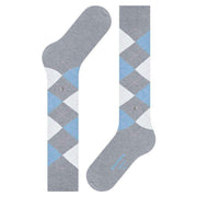 Burlington Queen Knee High Socks - Artic Grey/Blue