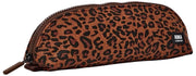Roka Tate liten bomullscanvaspåse - Mini Leopard Brun