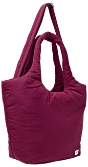 Roka Oxford Medium Taslon Axelväska - Merlot Röd