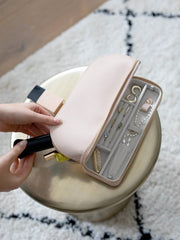 Stackers Cosmetic and Jewellery Bag - Blush/Guld