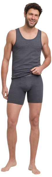 Falke Daily Comfort 2-Pack Long Leg Boxer - Mörkgrå Ljung