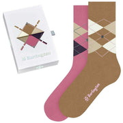 burlington-basic-argyle-gift-box-socks---tea-rose-pinkauburn-brown-34312149