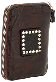 Campomaggi Siena Flower Stud Purse - Militärgrön