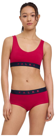 Falke Daily Comfort Print 2-Pack Bustier Bralette - Röd/Svart