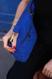 Hindbag Margault Quilted Axelväska - Electric Blue