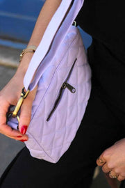 Hindbag Margault Quiltad axelväska - Lilac