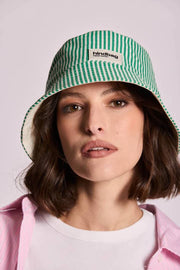 Hindbag Bob Bucket Hat - Gröna ränder