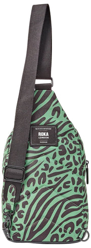 Roka Willesden Large Recycled Canvas Crossbody Bag - Kronärtskocka Grön
