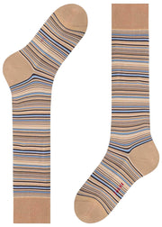 Falke Microblock Knähöga strumpor - Sesambeige