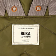 Roka Canfield B Medium Återvunnen Nylon Ryggsäck - Gräslöksgrön