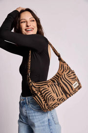 Hindbag Emile Multi Pocket Axelväska - Cinnamon Tiger Brown