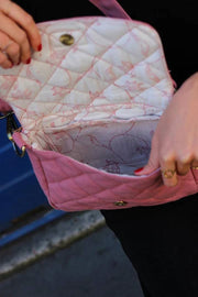 Hindbag Margault Quiltad axelväska - Blush Pink