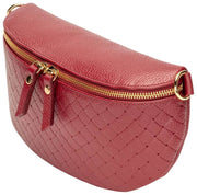 Elie Beaumont Woven Sling Bag - Oxblodsröd