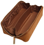 Alice Wheeler London Kensington Small Mocka Train Case - Fudge Tan