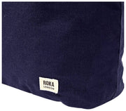 Roka Hoxton Large Cotton Canvas Axelväska - Marinblå