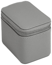 Stackers Mini Travel Watch Box med dragkedja - skiffergrå