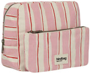 Hindbag Alix Extra Large Necessär - Rosa/Röda Stripes