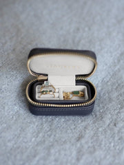 Stackers Petite Zipped Travel Smyckeskrin - Marinblå