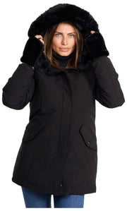Helvetica Mountain Pioneers Lilli Hooded Parka Jacka - Svart/Svart
