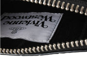Vivienne Westwood Small Croc Flat Zip Clutch - Svart