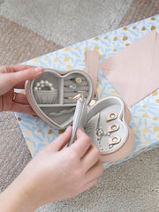 Stackers Heart Travel Mum Smyckeskrin - Blush/Guld