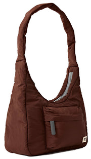 Roka Belsize Recycled Taslon Small Handväska - Chokladbrun