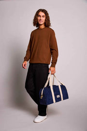 Hindbag Charlie Bowling Bag - Sammet Marinblå