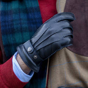 Dents Whitchurch Deerskin Läderhandskar - Svart