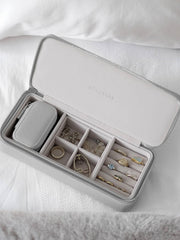 Stackers Dragkedja Stor resesmyckeskrin - Pebble Grey