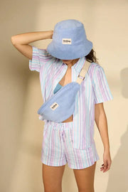 Hindbag Bob Terry Bucket Hat - Molnblå