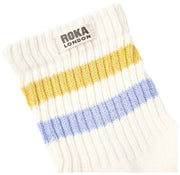 Roka Windosr Stripe Crew Socks - Sommargul/Tistel