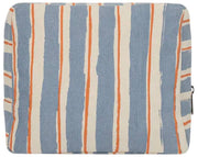 Hindbag Alix Extra Large Necessär - Orange/Blue Stripes