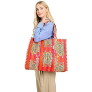 elie-beaumont-serendipity-cotton-quilted-tote-bag---tibetan-tiger-pinkorange-34301047